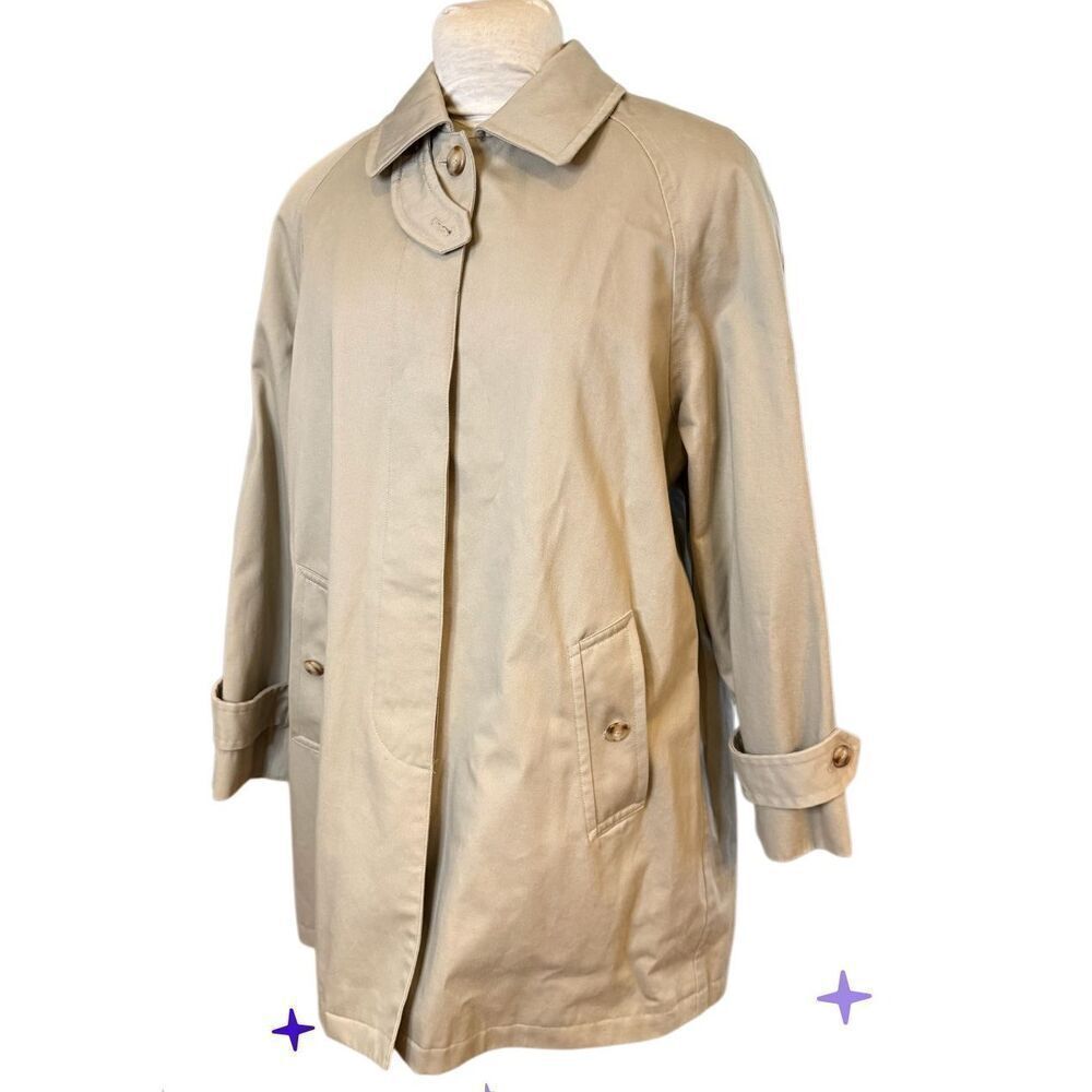 Lauren Ralph Lauren Women’s Trench Coat Lined Sz. M Vintage Preppy Classic